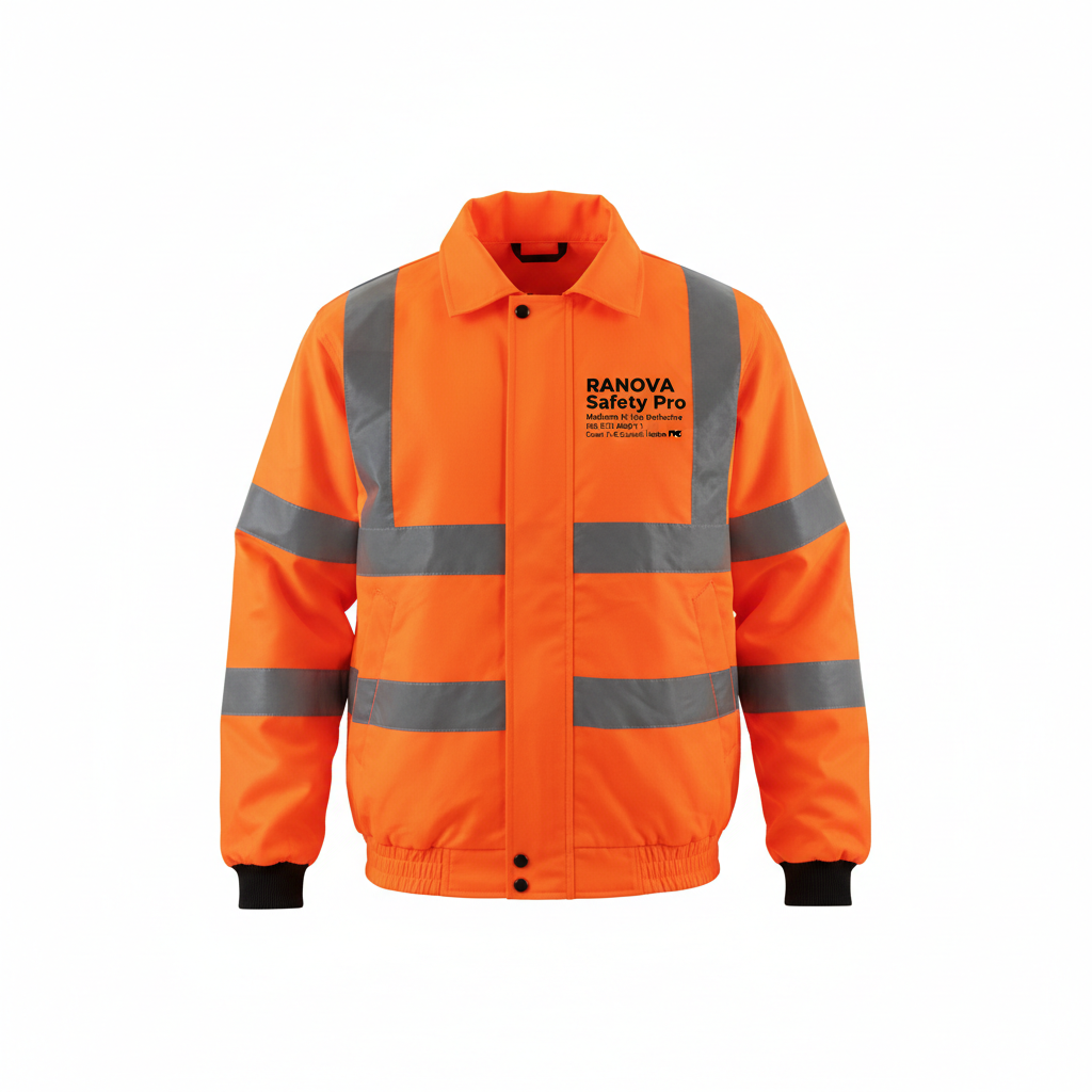 Mallcom Hi-Vis Reflective Safety Jacket – EN ISO 20471 Class 2